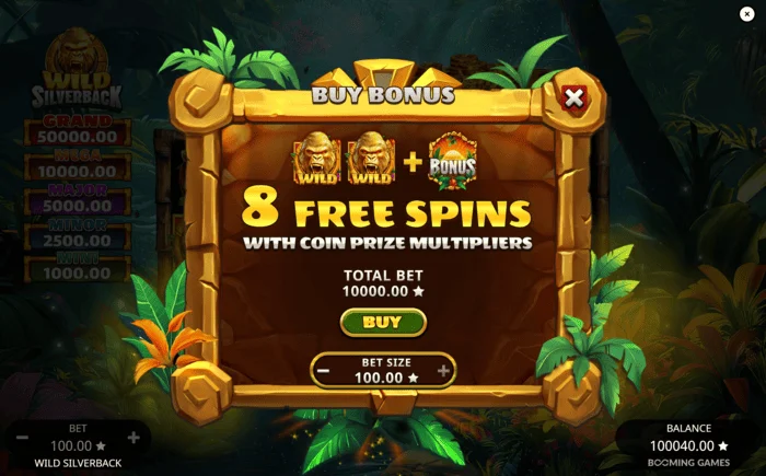 Wild Silverback - kveikja Free Spins