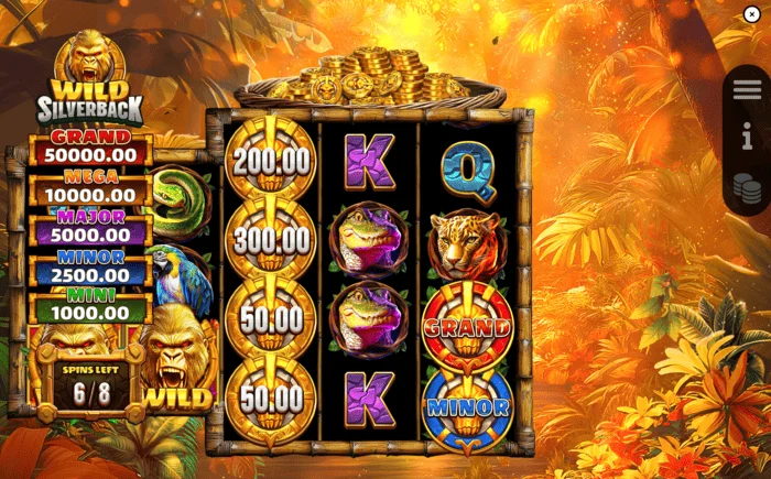 Wild Silverback - leikjaskjár á meðan Free Spins